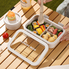 Wheat Fiber Children Meal Prep Container 3 Compartment Design Lunch Bento Box for School