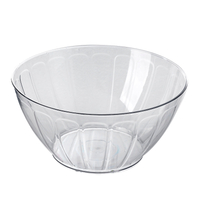 Classic Eco-Friendly Round Clear Plastic Salad Bowls & Meal Prep Food Storage Containers for Party Use Durable Deli Containers