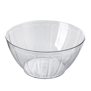 Classic Eco-Friendly Round Clear Plastic Salad Bowls & Meal Prep Food Storage Containers for Party Use Durable Deli Containers