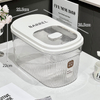 Eco-Friendly Modern Dust Proof Rice Container Dispenser for Cereals Plastic Storage Container with 15kg Capacity