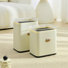 Modern Open Top Rectangular Plastic Trash Can with Big Size for Home Use Living Room Bedroom Kitchen Bathroom